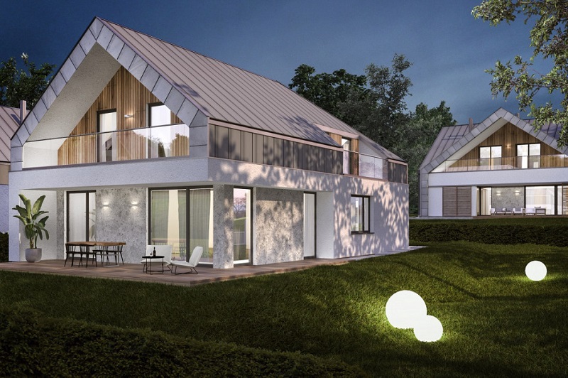 wizualizacja 3D nowoczesnego domu